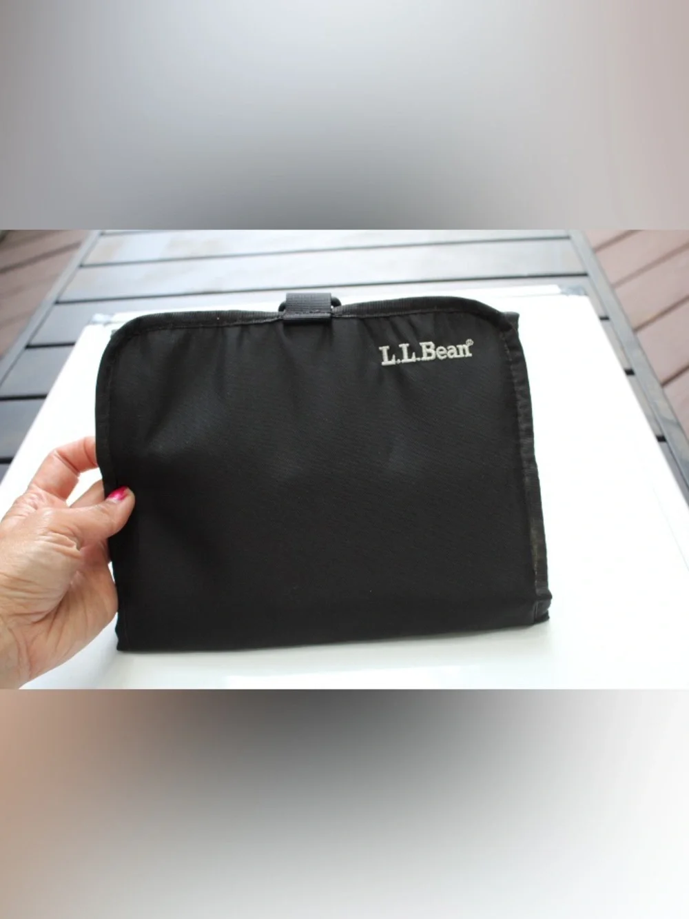 L.L. Bean foldable toiletries bag